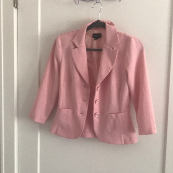 Light Pink Vintage Skirt Suit 2Pc Blazer and Skirt